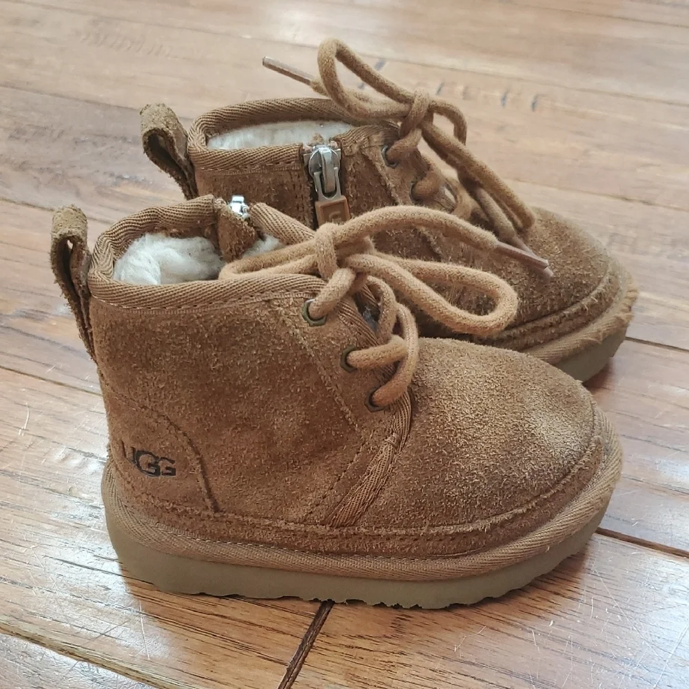 UGG Neumel Tan Zip Booties